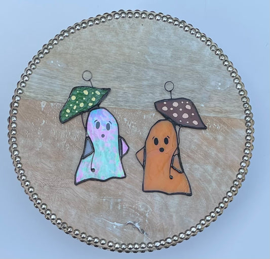 It's a Boo-tiful Rainy Day - Ghost & Mushroom Umbrella