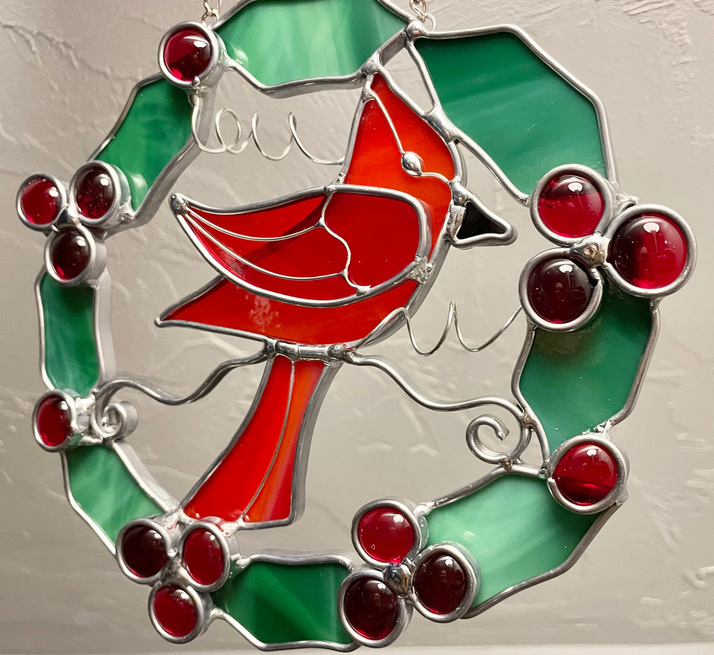 Deck the Halls - Cardinal Holly Wreath