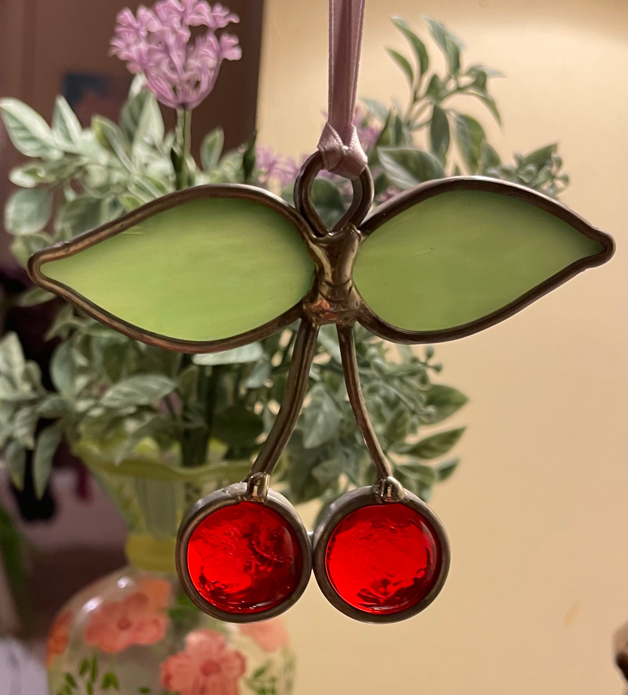 Cherry Picked Suncatcher Heaven Glass Art