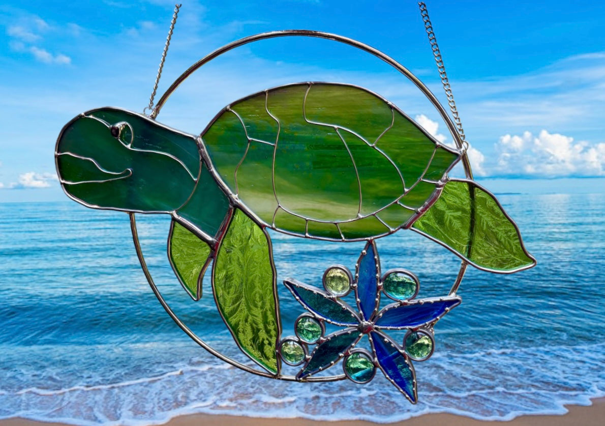 "Current"ly Swimming - Sea Turtle & Starfish