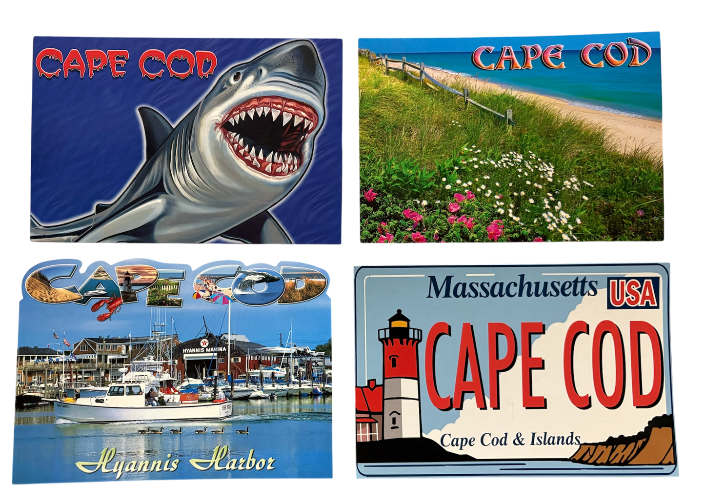 Cape Cod Postcards Set of 4