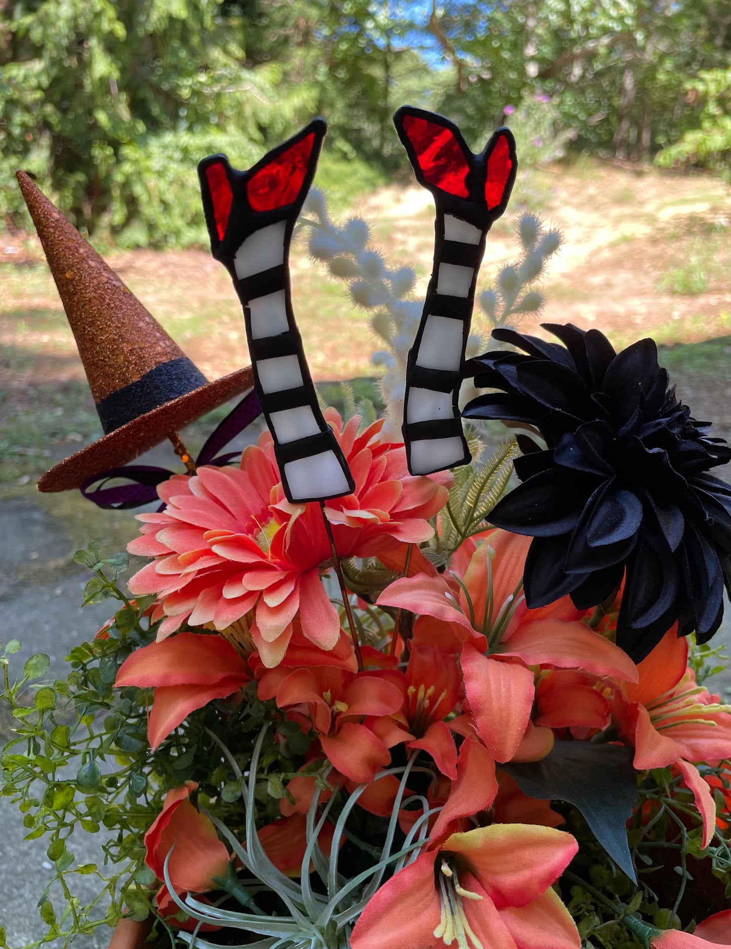 I'll Get You My Pretty - Wicked Witch Plant Stakes