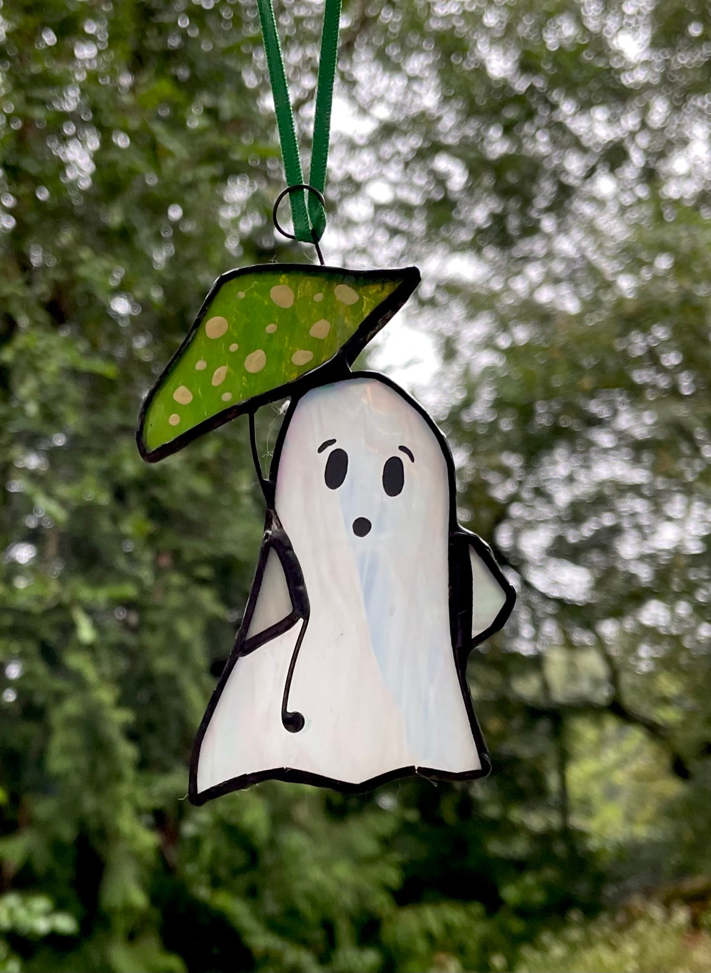 It's a Boo-tiful Rainy Day - Ghost & Mushroom Umbrella