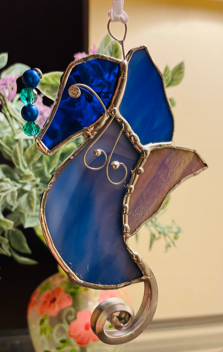 Cape Cod Seahorse Suncatcher Heaven Glass Art
