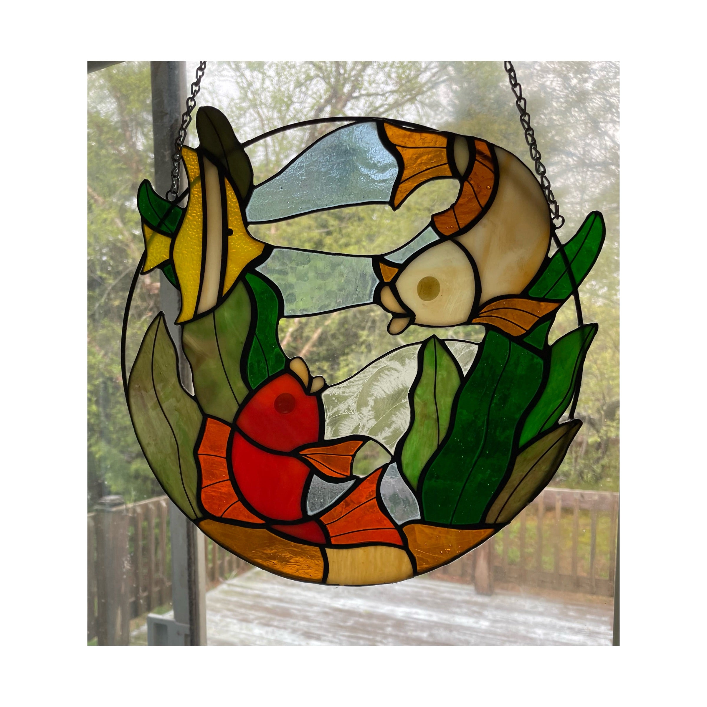 Keep Swimming - Fish Panel – Suncatcher Heaven Glass Art