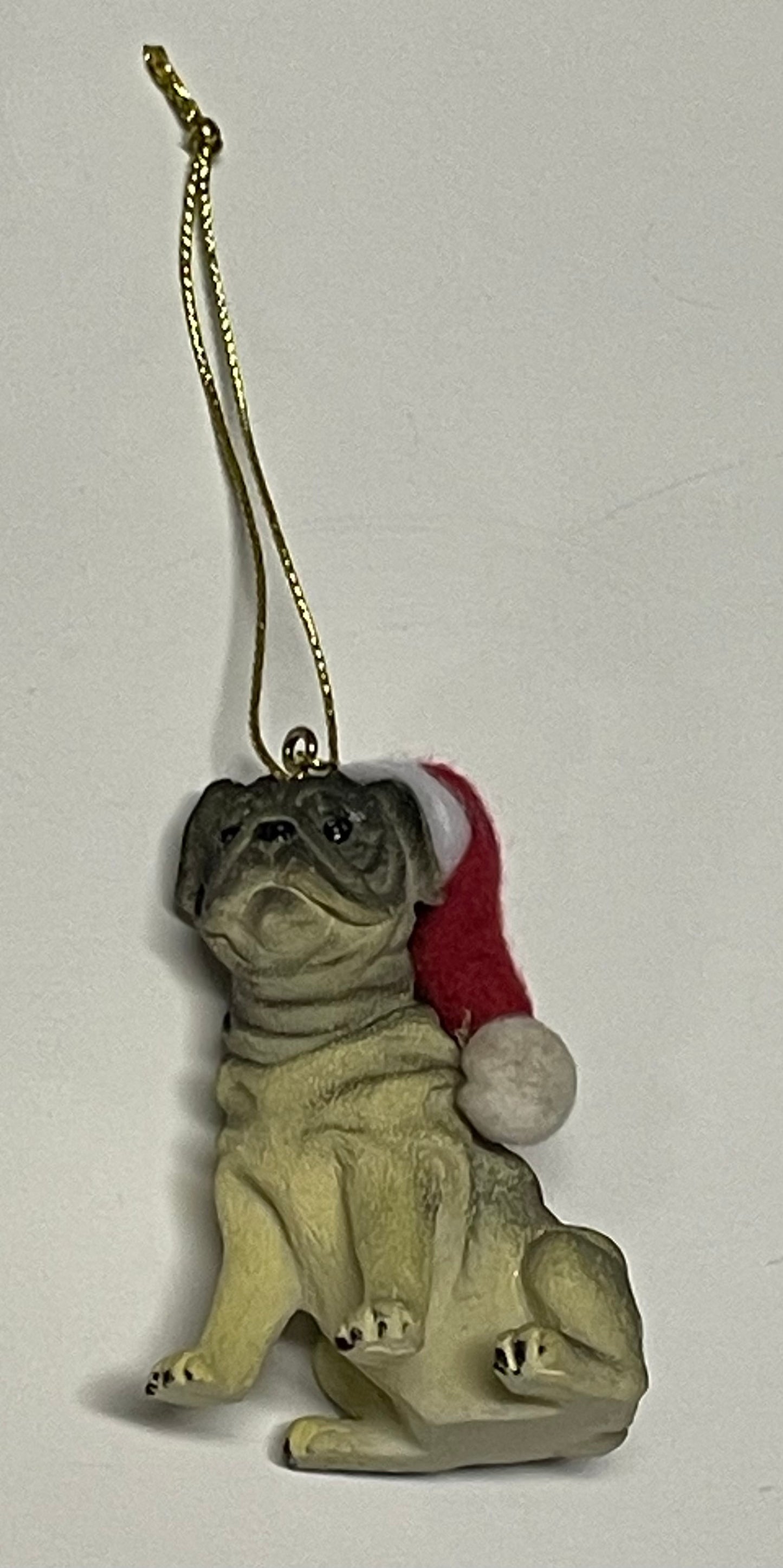 Christmas Pug Ornament - Dog