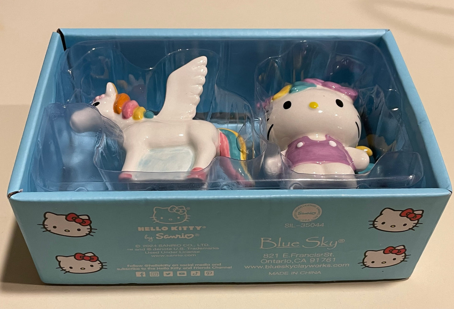 Hello Kitty Unicorn Salt & Pepper Shaker Set