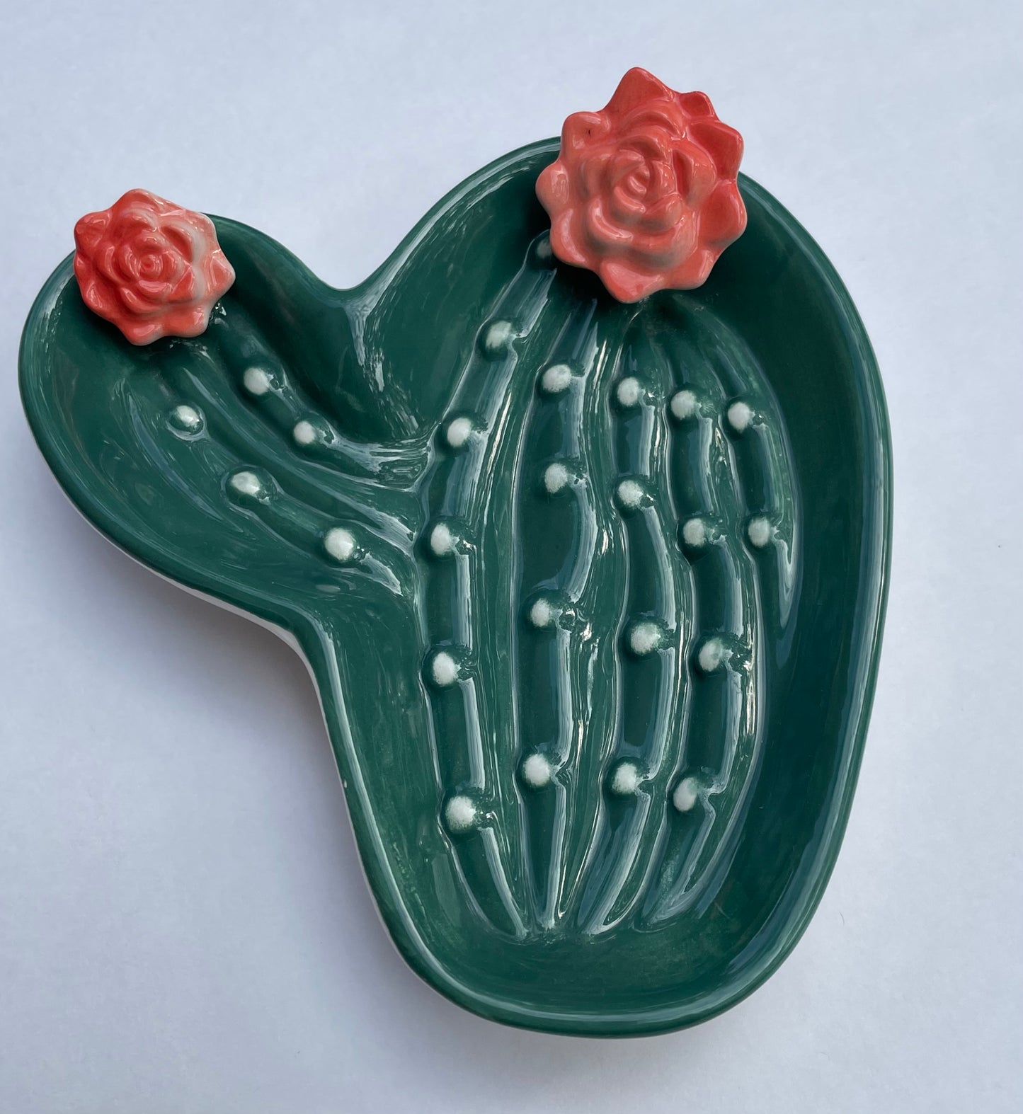 Flowering Cactus Trinket Dish