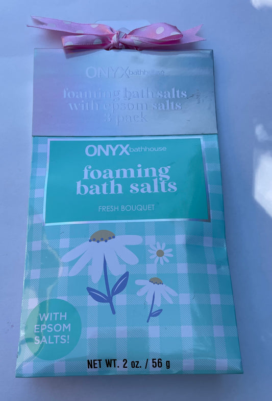 Onyx Foaming Bath Salts - 3 pack