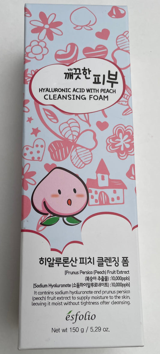 Peach Cleansing Foam w/ Hyaluronic Acid