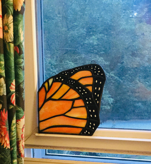 The Butterfly's Lesson - Monarch Butterfly Corner Design