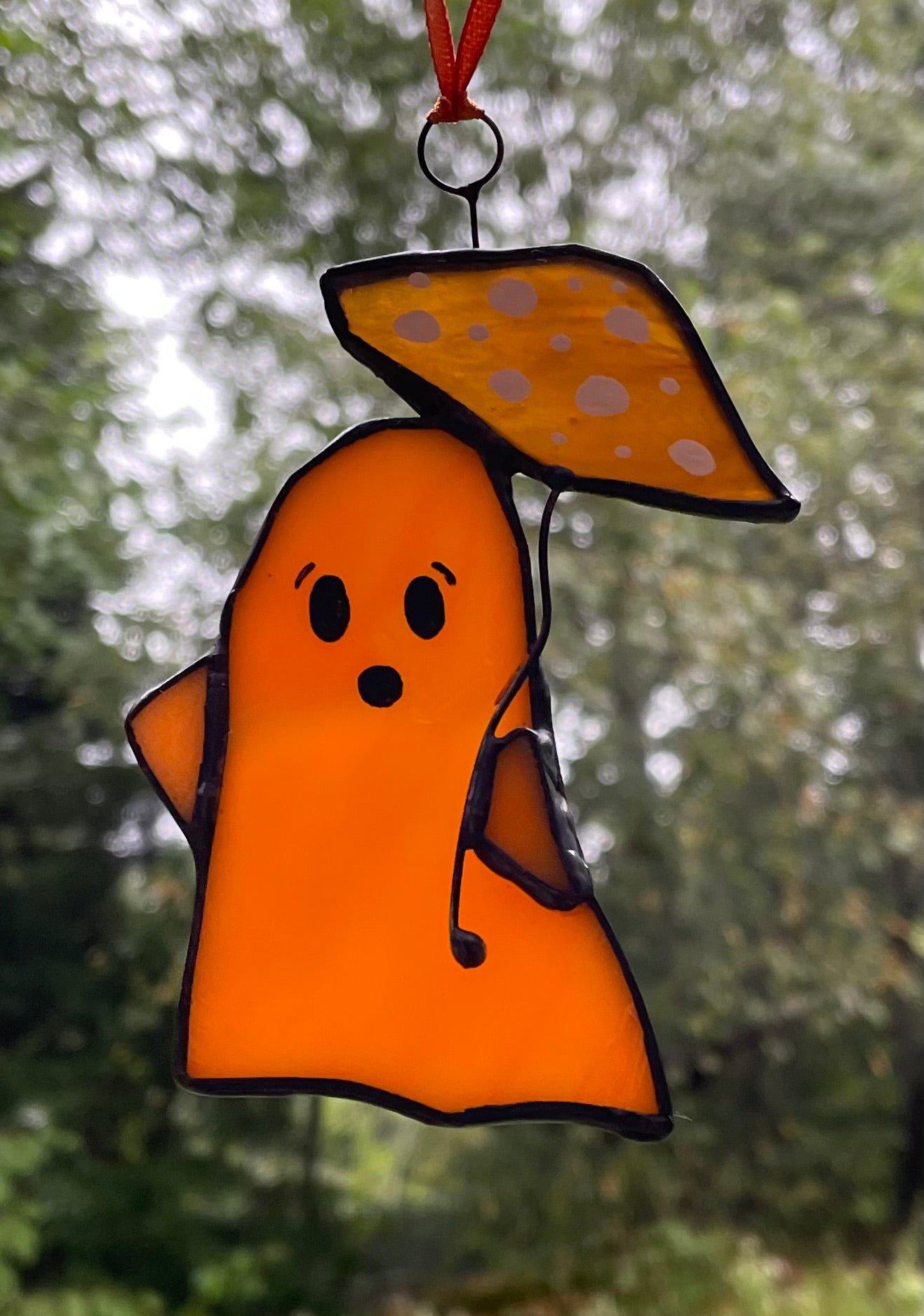 It's a Boo-tiful Rainy Day - Ghost & Mushroom Umbrella